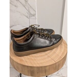 Thursday Boot Co. Men's Black Leather Lace-Up Sneakers Casual Shoes